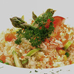 salmon fried rice